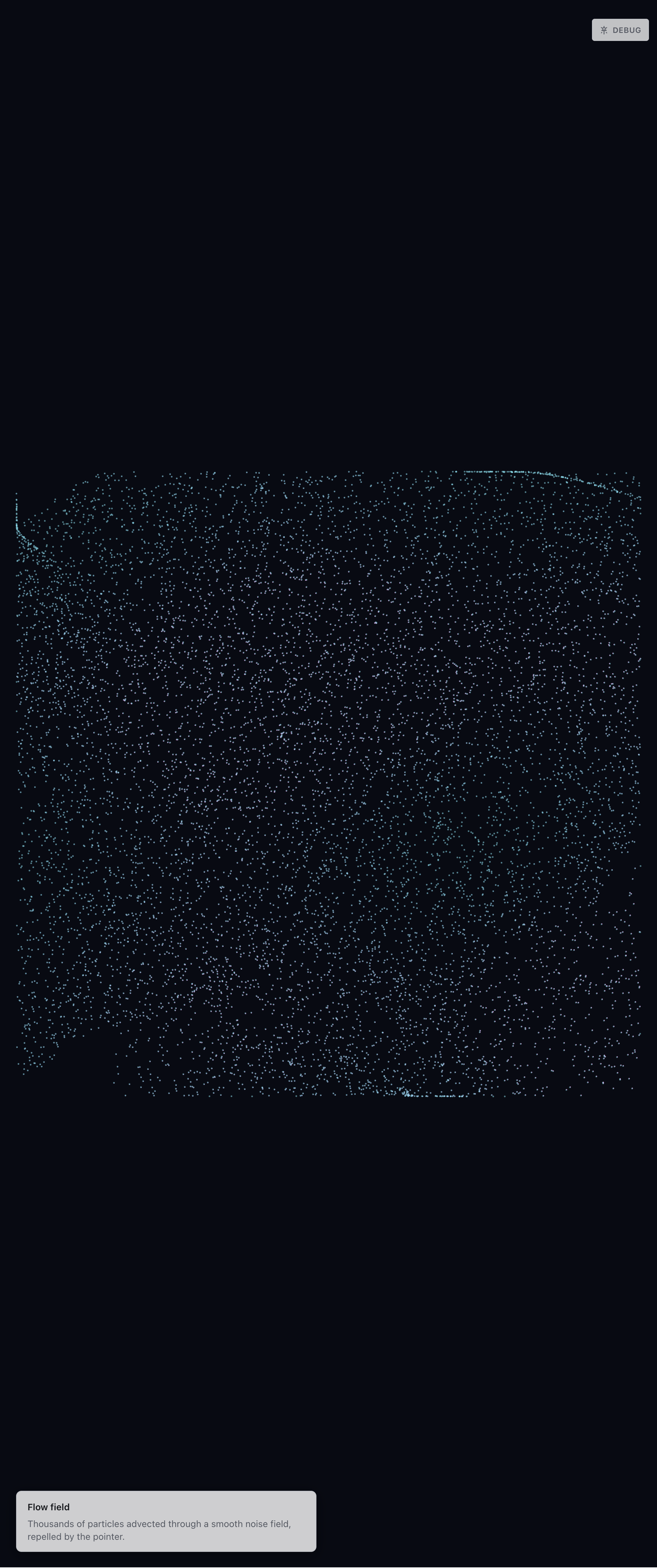 Preview of the Flow field demo